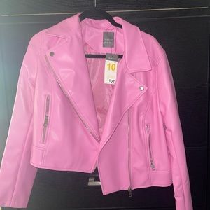 Primark Pink Leather Jacket
